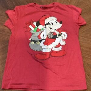 Disney Festive Red Mickey Mouse Tee